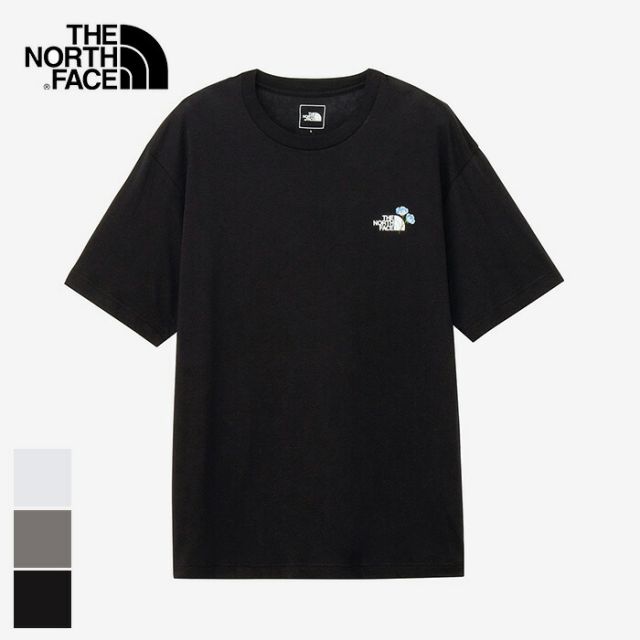 ザ・ノース・フェイス tシャツ THE NORTH FACE NT32546 SS FLOWER LOGO T W M ショートスリーブフラワーロゴティー 半袖 シンプル ロゴ メール便