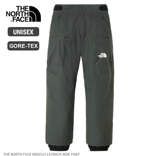 ザ・ノース・フェイス THE NORTH FACE NS62514 LAYBACK RIDE PANT レイバックライドパンツ GORE-TEX ゴアテックス 防水 透湿 ワイドシルエット ベンチレーション付き 大型ポケット アスファルトグレー スノーシーン ゲレンデ スキー スノーボード (250922)