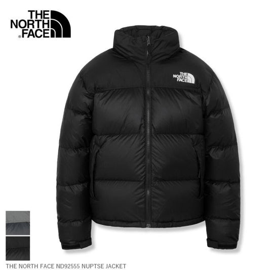 ザ・ノース・フェイス ダウンジャケット メンズ レディース ユニセックス ヌプシジャケット THE NORTH FACE NUPTSE JACKET ND92555 ノースフェイス 黒/ブラック/グレー M/L アウトドア 撥水 定番アウター 25-26秋冬モデル