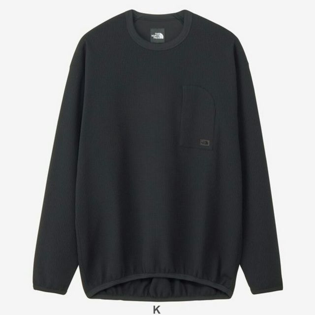ザ・ノース・フェイス THE NORTH FACE NT62560 ENRIDE WAFFLE CREW エンライドワッフルクルー ユニセックス 長袖Tシャツ ワッフル生地 ストレッチ 軽量 吸汗速乾 ドライ着心地 UVプロテクト UPF50 サイクリング 胸ポケット アウトドア メール便