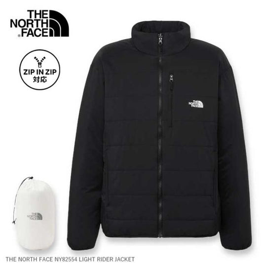 ザ・ノース・フェイス ライトライダージャケット メンズ 中綿ジャケット THE NORTH FACE NY82554 LIGHT RIDER JACKET ヒートシーカー 軽量 保温 ジップインジップ対応 アウトドア タウンユース アウター