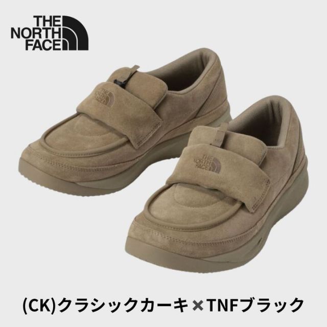 ザ・ノース・フェイス THE NORTH FACE ノースフェイス ヌプシ ローファー スエード ユニセックス NF52576 NSE LOAFER SUEDE  秋冬 保温 軽量 防寒 シューズ クラシックカーキ×ブラック 23 24 25 26 27 28