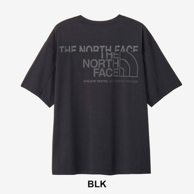 ザ・ノース・フェイス THE NORTH FACE Tシャツ メンズ 半袖 NT32585 ESロゴ ワイドT ノースフェイス 吸汗速乾 FLASHDRY UVケア 抗菌防臭 ワイドシルエット ランニング アウトドア カジュアル S/S ES LOGO WIDE T (260211) メール便