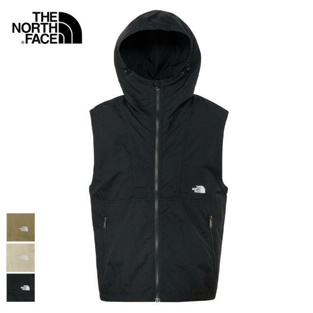 ザ・ノース・フェイス THE NORTH FACE コンパクトフーデッドベスト NP22635 ノースフェイス ベスト メンズ レディース 撥水 フード付き 軽量 ナイロンベスト コンパクト収納 アウトドア キャンプ ライトアウター ユニセックス  (260211)
