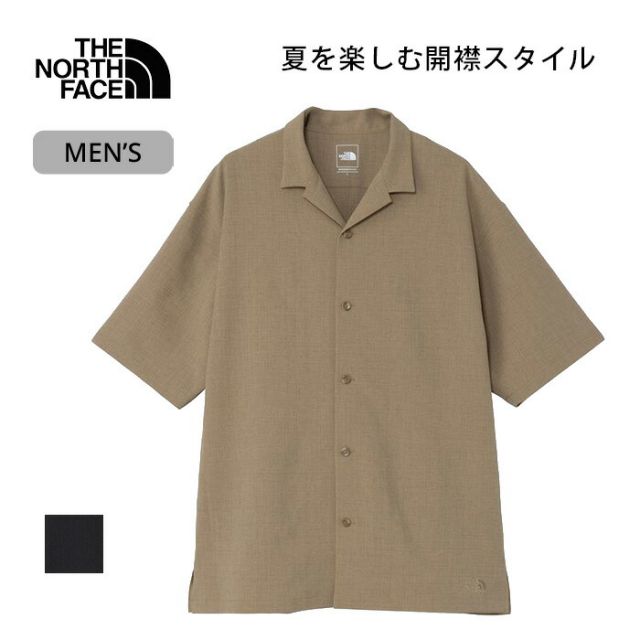 ノースフェイス シャツ 半袖 オーガニックコットン NR22631 THE NORTH FACE NR22631 SS ALOHA RIP SHIRT   ショートスリーブヒストリカルロゴシャツ メンズ 開襟 アウトドア (260408)