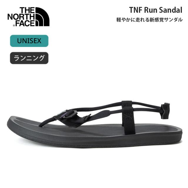 ザ・ノースフェイス TNF ランサンダル NF52604 ユニセックス サンダル ランニングサンダル 軽量 クッション グリップ アウトドア THE NORTH FACE TNF Run Sandal SURFACECTRL ノースフェイス (260228)