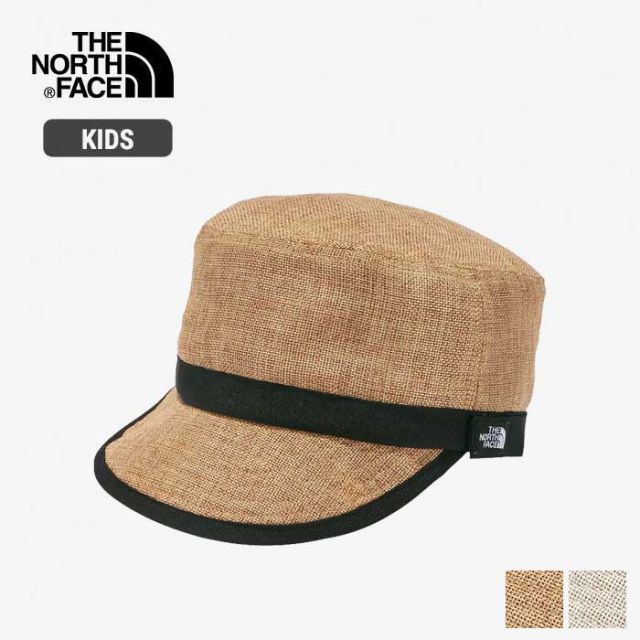 ザ・ノース・フェイス  ハイクキャップ キッズ 麦わら THE NORTH FACE NNJ02307 KIDS' HIKE CAPキャップ 帽子 夏モデル ハット 日よけ キャンプ レジャー  あご紐付 洗濯可能 親子コーデ 子供 メール便  ノースフェイス (240404)