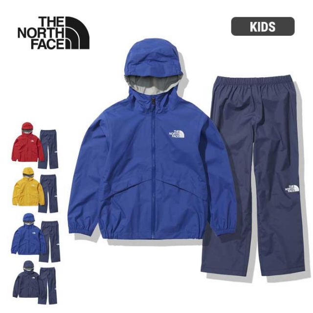 ザ・ノース・フェイス キッズ レインウェア 上下セット THE NORTH FACE NPJ12112 K'S RAINTEX EUREKA  ユリイカ レインスーツ (240218)