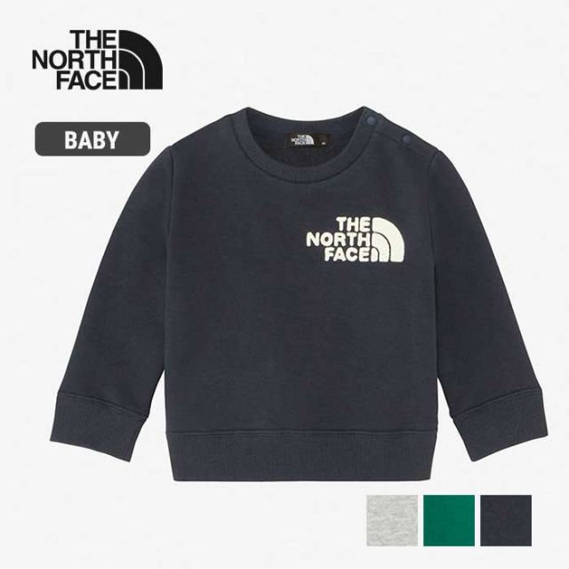ベビー トレーナー 子供 THE NORTH FACE NTB62262 B FRONTVIEW CREW フロントビュークルー スウェット キッズ   ノースフェイス  出産祝い (230910)