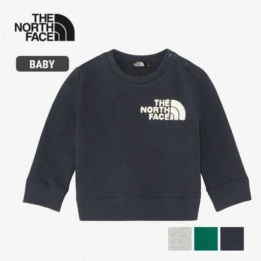 ベビー トレーナー 子供 THE NORTH FACE NTB62262 B FRONTVIEW CREW フロントビュークルー スウェット キッズ   ノースフェイス  出産祝い (230910)