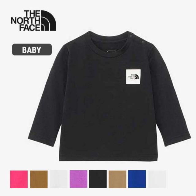 ザ・ノース・フェイス ベビー 長袖tシャツ THE NORTH FACE NTB32357 B L/S  ロングスリーブスモールスクエアロゴティー ロンt キッズ メール便  ノースフェイス  出産祝い (240209) 子供