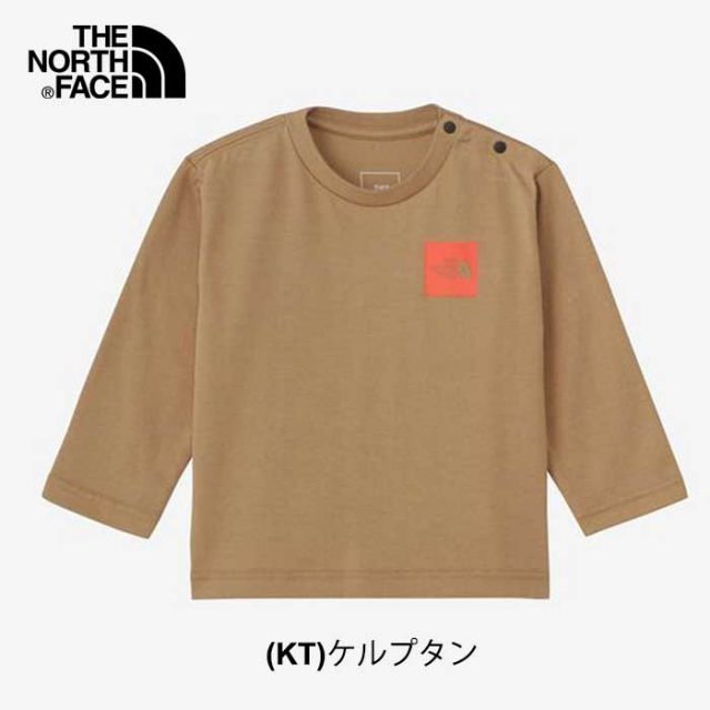 ザ・ノース・フェイス ベビー 長袖tシャツ THE NORTH FACE NTB32357 B L/S  ロングスリーブスモールスクエアロゴティー ロンt キッズ メール便  ノースフェイス  出産祝い (240209) 子供