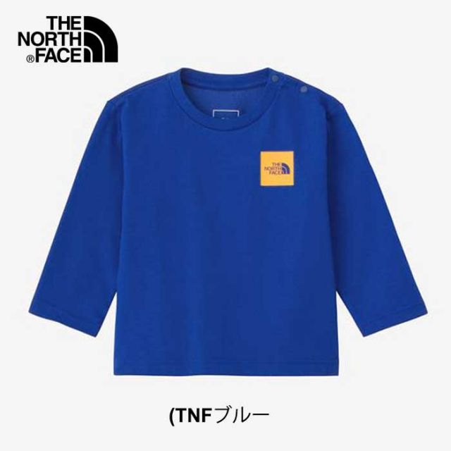 ザ・ノース・フェイス ベビー 長袖tシャツ THE NORTH FACE NTB32357 B L/S  ロングスリーブスモールスクエアロゴティー ロンt キッズ メール便  ノースフェイス  出産祝い (240209) 子供