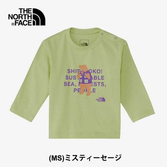 ザ・ノース・フェイス ベビー 長袖 tシャツ THE NORTH FACE [ NTB82332ST ] ロングスリーブシレトコトコティー ロンt キッズ [メール便][230812] 子供ノースフェイス