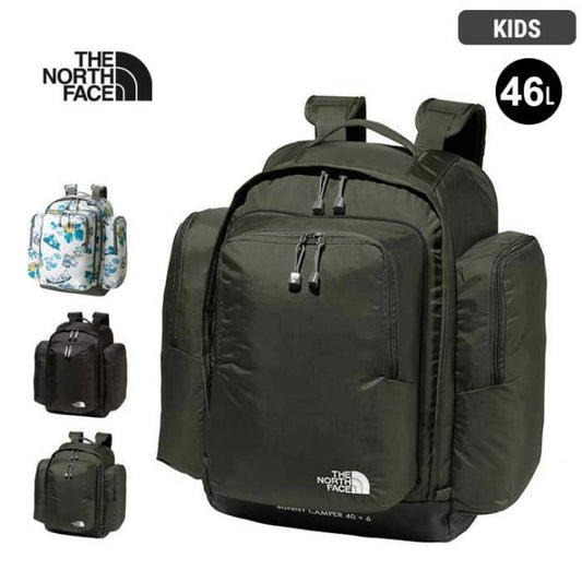ザ・ノース・フェイス キッズ リュック THE NORTH FACE NMJ72350 K SNY CAMPER 40+6 バックパック 子供 キャンプ  40L サニーキャンパー 林間学校 サマーキャンプ 大容量 デイパック セット 通学  ノースフェイス (240328)