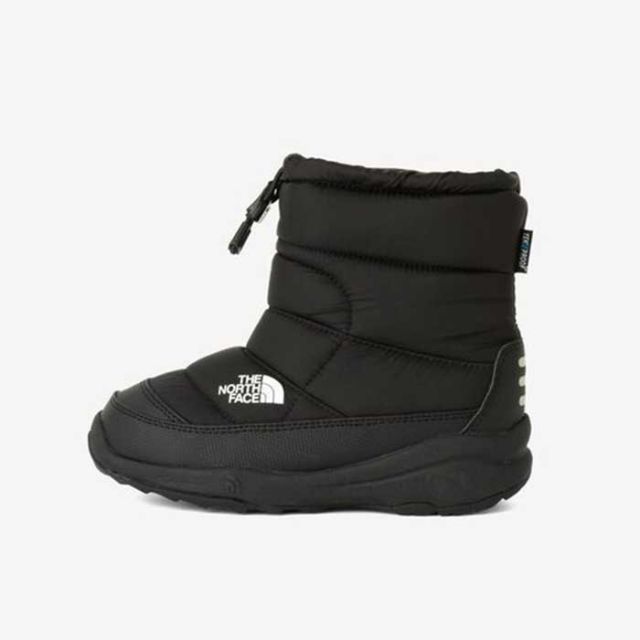 ザ・ノース・フェイス THE NORTH FACE ヌプシ ブーティ ウォータープルーフ キッズ 秋冬 防水 保温 ウィンターブーツ NFJ52287 キャバングレー×ブラック 17?22cm 19cm / 20cm / 21cm / 22cm (231003)