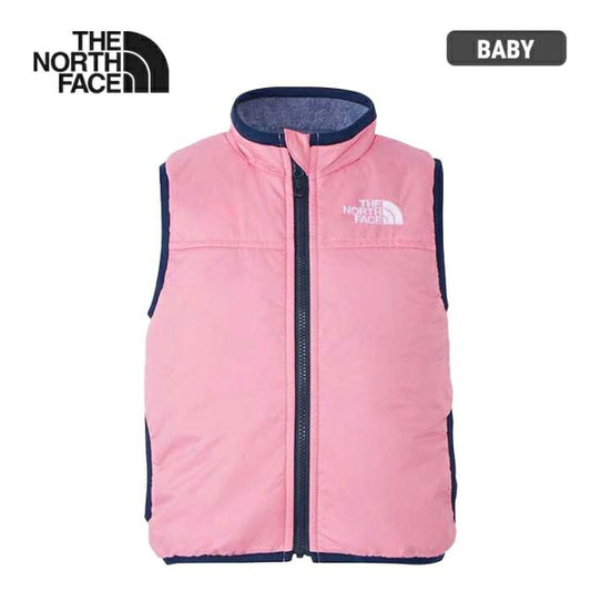ザ・ノース・フェイス ベビー リバーシブル 毛足の長い モコモコ フリース ベスト ジャケット キッズ 子供 THE NORTH FACE B Reversible Cozy Vest Jacket ベビー リバーシブル コージー ベスト ジャケット NYB82345 ピンク [230927]