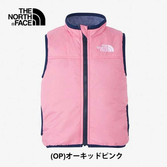 ザ・ノース・フェイス ベビー リバーシブル 毛足の長い モコモコ フリース ベスト ジャケット キッズ 子供 THE NORTH FACE B Reversible Cozy Vest Jacket ベビー リバーシブル コージー ベスト ジャケット NYB82345 ピンク [230927]