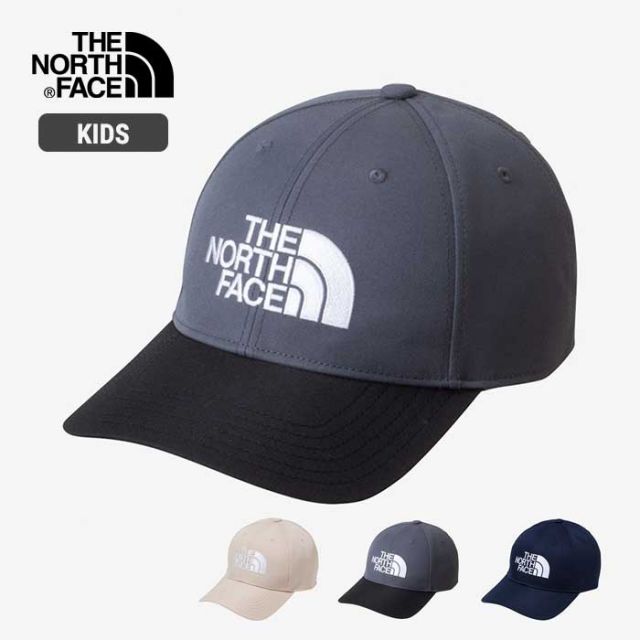 ザ・ノース・フェイス 帽子 キッズ キャップ THE NORTH FACE NNJ42304 KIDS' TNF LOGO CAP ロゴキャップ 子供 キャップ 女の子 男の子 かわいい 遠足 通学 ダンス UV 熱中症対策 紫外線対策 (240118)