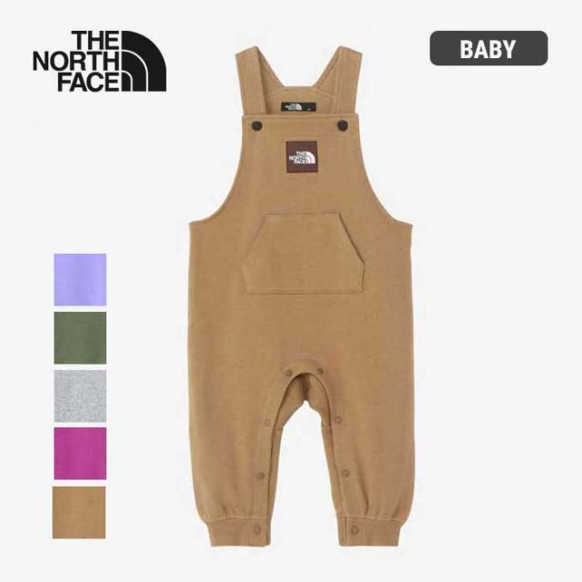 ザ・ノース・フェイス ベビー スウェットロゴオーバーオール THE NORTH FACE NBB32401 B SWEAT OVERALL キッズ オーガニックコットン 赤ちゃん   ノースフェイス  出産祝い (240125) 子供