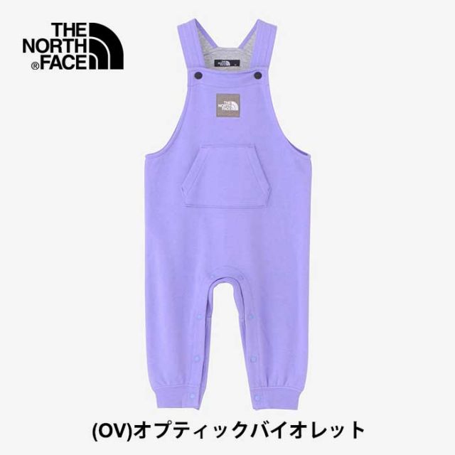 ザ・ノース・フェイス ベビー スウェットロゴオーバーオール THE NORTH FACE NBB32401 B SWEAT OVERALL キッズ オーガニックコットン 赤ちゃん   ノースフェイス  出産祝い (240125) 子供