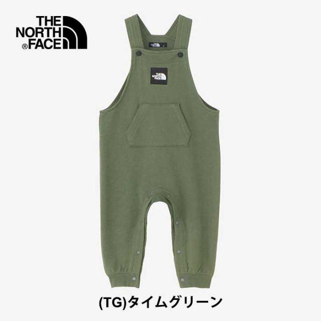 ザ・ノース・フェイス ベビー スウェットロゴオーバーオール THE NORTH FACE NBB32401 B SWEAT OVERALL キッズ オーガニックコットン 赤ちゃん   ノースフェイス  出産祝い (240125) 子供