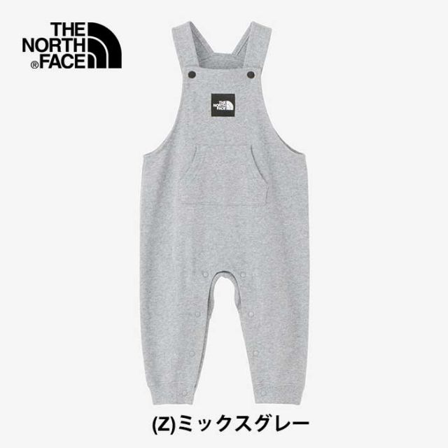 ザ・ノース・フェイス ベビー スウェットロゴオーバーオール THE NORTH FACE NBB32401 B SWEAT OVERALL キッズ オーガニックコットン 赤ちゃん   ノースフェイス  出産祝い (240125) 子供