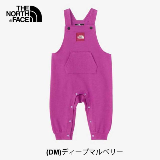 ザ・ノース・フェイス ベビー スウェットロゴオーバーオール THE NORTH FACE NBB32401 B SWEAT OVERALL キッズ オーガニックコットン 赤ちゃん   ノースフェイス  出産祝い (240125) 子供