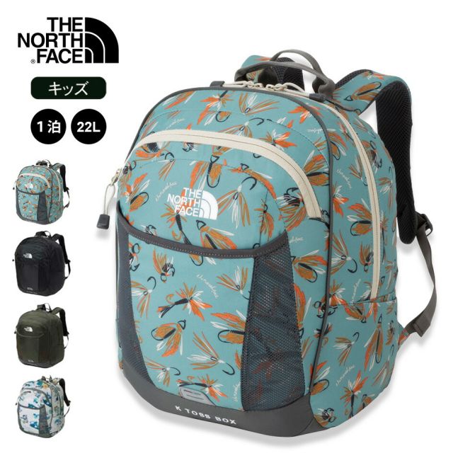 ザ・ノース・フェイス キッズ  リュック THE NORTH FACE NMJ72351 K TOSS BOX トスボックス 22L バックパック リュック 22L 中型 ジュニア 通学 林間学校 キャンプ アウトドア 自立構造 背負いやすい 軽量 リフレクター付き (240218)