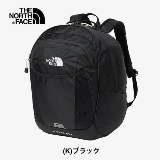 ザ・ノース・フェイス キッズ  リュック THE NORTH FACE NMJ72351 K TOSS BOX トスボックス 22L バックパック リュック 22L 中型 ジュニア 通学 林間学校 キャンプ アウトドア 自立構造 背負いやすい 軽量 リフレクター付き (240218)