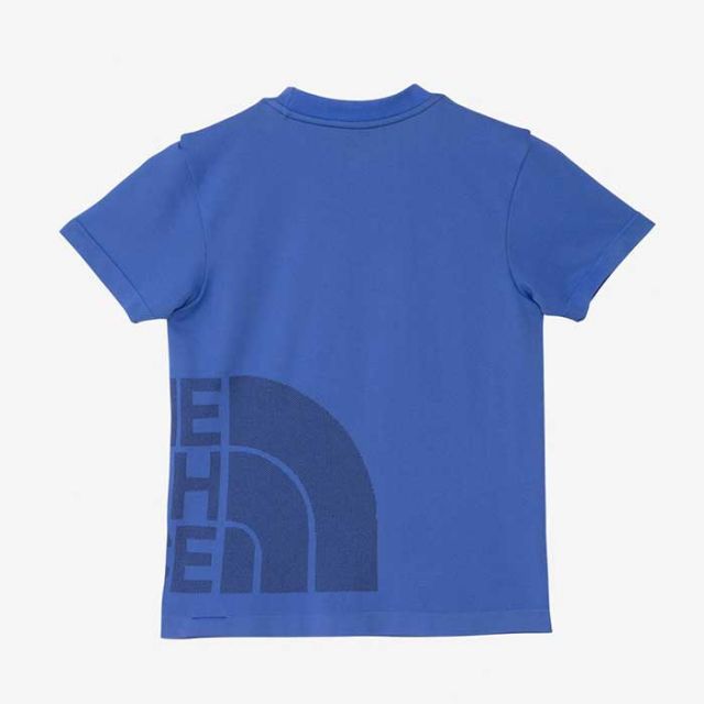 ザ・ノース・フェイス tシャツ キッズ 半袖 男の子 女の子 UVカット THE NORTH FACE NTJ32471 S/S ショートスリーブエンジニアードビッグロゴクルー 部活 スポーツ 運動 ブラック ブルー 130cm / 140cm / 150cm 春夏 メール便 (240310)