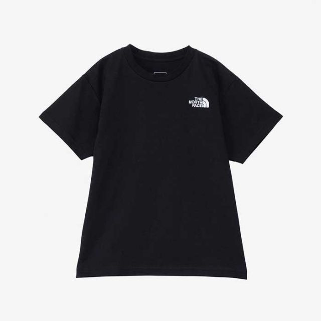 ザ・ノース・フェイス  tシャツ 半袖 キッズ 男の子 女の子 THE NORTH FACE NTJ32435 SS ショートスリーブネバーストップアイエヌジーティー UVカット ブラック グレー ブルー オーガニックコットン 100cm-150cm メール便 (240404)