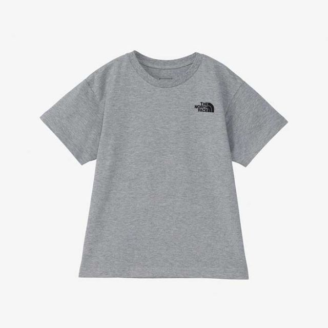 ザ・ノース・フェイス  tシャツ 半袖 キッズ 男の子 女の子 THE NORTH FACE NTJ32435 SS ショートスリーブネバーストップアイエヌジーティー UVカット ブラック グレー ブルー オーガニックコットン 100cm-150cm メール便 (240404)