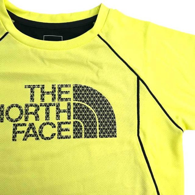 ザ・ノース・フェイス tシャツ キッズ 半袖 女の子 男の子 THE NORTH FACE NTJ12312 S/S TRAIL RUN T UVカット 速乾 ブラック イエロー ランニング ドライ スポーツ 運動 130cm / 140cm / 150cm メール便 (240414)