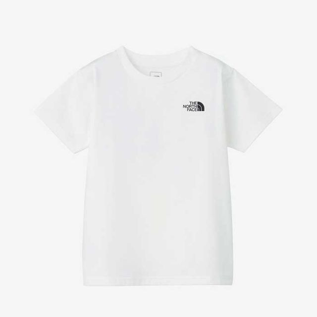 ザ・ノース・フェイス tシャツ キッズ 半袖 男の子 女の子 UVカット THE NORTH FACE NTJ12314 S/S EX SOURCE T ブラック ホワイト ポリエステル 春夏 120cm - 150cm メール便 (240421)