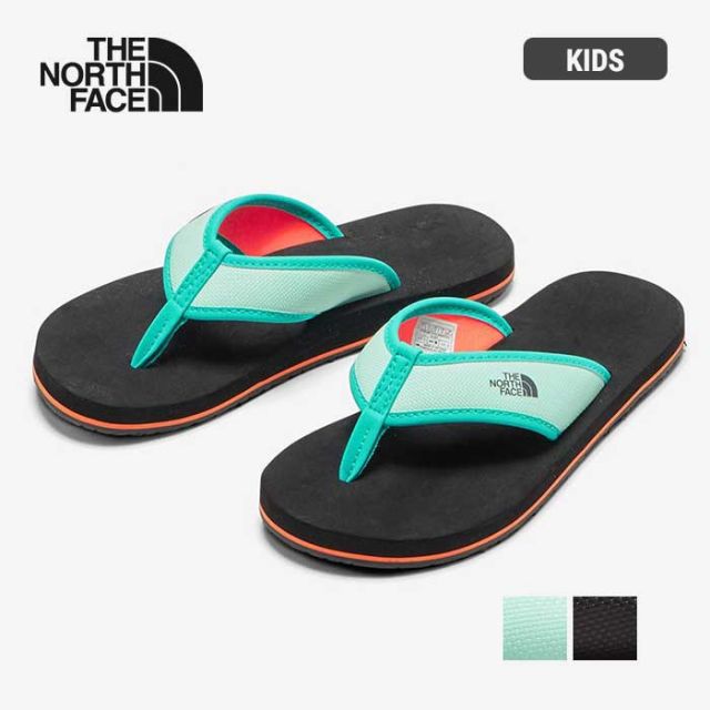 ザ・ノース・フェイス サンダル キッズ THE NORTH FACE NFJ02451 K BC FLIP-FLOP ベース キャンプ フリップ フロップ 女の子 男の子 ユニセックス ビーチサンダル トングサンダル 靴 スリッパ プール 海 EVA ブラック ブルー 19cm - 22cm 春夏  (240414) 子供ノースフェイス