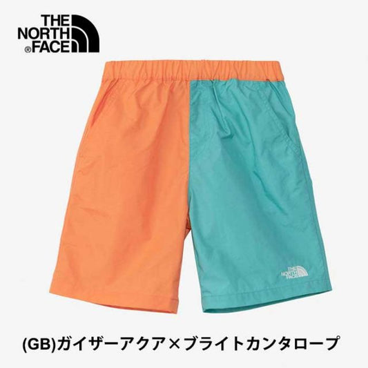 ザ・ノース・フェイス キッズ ショートパンツ THE NORTH FACE NBJ42430 クラスファイブショート CLASS V SHORT 水陸両用 UVカット 撥水 海 川 水遊び 100cm - 150cm ブラック グリーン 春夏 メール便 (240421)