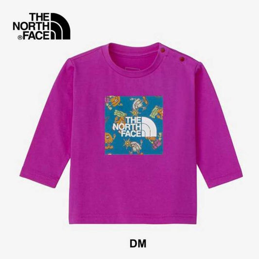 ザ・ノース・フェイス ロンt ベビー THE NORTH FACE NTB82401 B L/S GRA S-LOGO T ロングスリーブグラフィックスクエアロゴティー（ベビー）長袖Tシャツ UVケア 紫外線カット [メール便] (240821)
