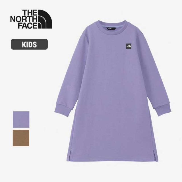 ザ・ノース・フェイス ワンピース 女の子 THE NORTH FACE NTG62431 G S-BOX LOGO ONPIE ガールズスモールボックスロゴワンピース（キッズ/ガールズ） 裏毛スウェット アウトドアシーン 通学  ノースフェイス (240821) 子供