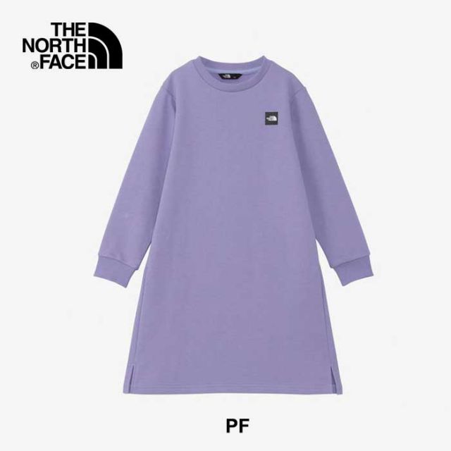 ザ・ノース・フェイス ワンピース 女の子 THE NORTH FACE NTG62431 G S-BOX LOGO ONPIE ガールズスモールボックスロゴワンピース（キッズ/ガールズ） 裏毛スウェット アウトドアシーン 通学  ノースフェイス (240821) 子供
