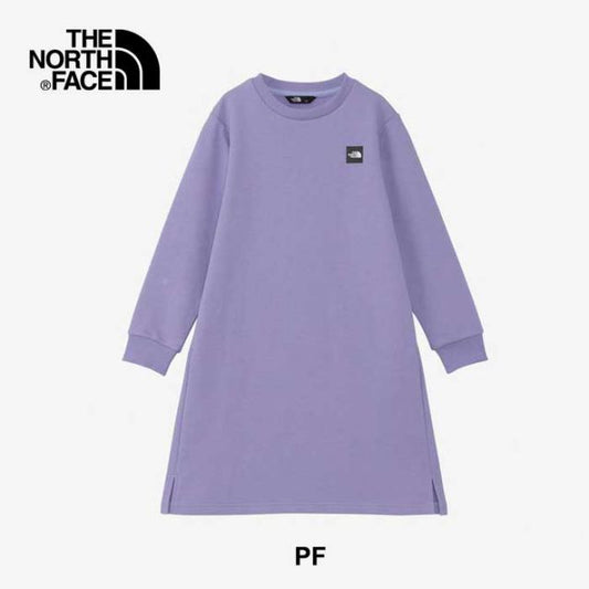 ザ・ノース・フェイス ワンピース 女の子 THE NORTH FACE NTG62431 G S-BOX LOGO ONPIE ガールズスモールボックスロゴワンピース（キッズ/ガールズ） 裏毛スウェット アウトドアシーン 通学  ノースフェイス (240821) 子供