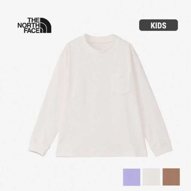 ザ・ノース・フェイス ロングスリーブポケットティー ロンt キッズ THE NORTH FACE NTJ82326 L/S POCKET TEE （キッズ）長袖Tシャツ アウトドア シンプル  ノースフェイス (240821) 子供 メール便