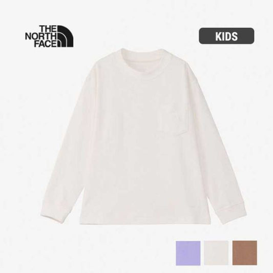 ザ・ノース・フェイス ロングスリーブポケットティー ロンt キッズ THE NORTH FACE NTJ82326 L/S POCKET TEE （キッズ）長袖Tシャツ アウトドア シンプル  ノースフェイス (240821) 子供 メール便