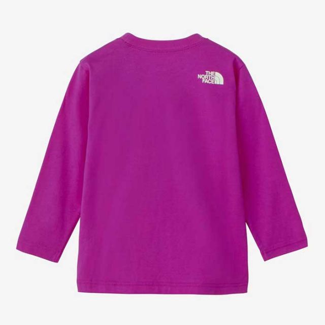 ザ・ノース・フェイス ロンt キッズ THE NORTH FACE NTT82435 T LS GRA S-LOGO T トドラーロングスリーブグラフィックスクエアロゴティー（キッズ）長袖Tシャツ UVケア ロゴT (240821) 子供ノースフェイス