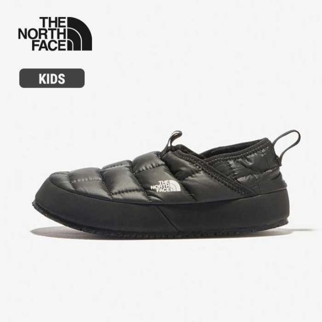 ザ・ノース・フェイス スニーカー キッズ ヌプシミュール II THE NORTH FACE K NUPTSE MULE NFJ02379 黒 ブラック 20cm-22cm キャンプ 防寒シューズ はっ水加工 (240821)