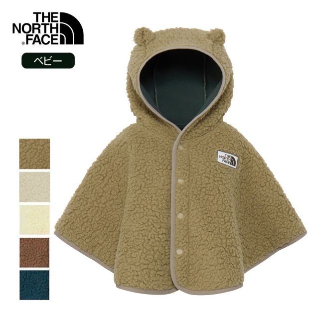 ザ・ノース・フェイス ポンチョ ベビー 赤ちゃん THE NORTH FACE NAB72402 B CUDDLE F PONCHO カドルフリースポンチョ フリース もこもこ 耳付きフード付き 防寒 軽量 保温 秋冬 キッズアウター 新生児 プレゼント ギフト  (240917)