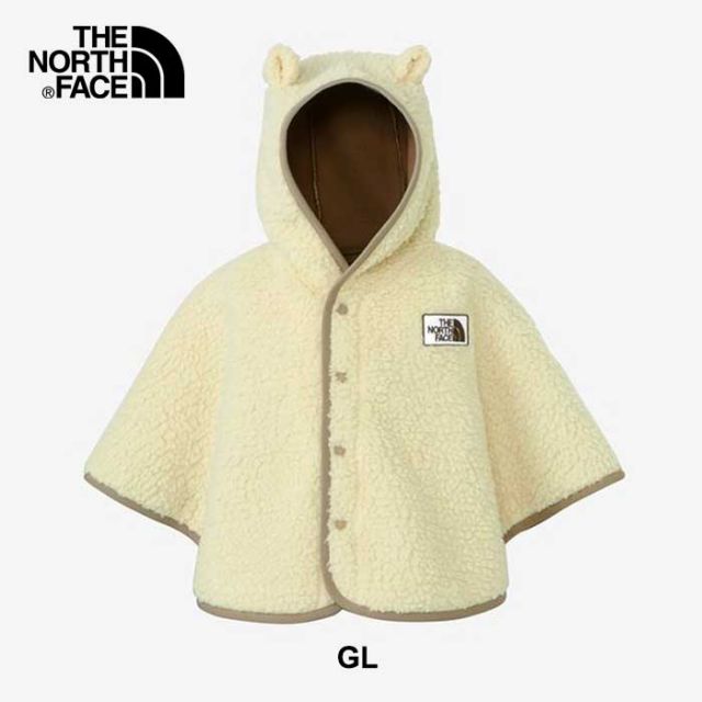 ザ・ノース・フェイス ポンチョ ベビー 赤ちゃん THE NORTH FACE NAB72402 B CUDDLE F PONCHO カドルフリースポンチョ フリース もこもこ 耳付きフード付き 防寒 軽量 保温 秋冬 キッズアウター 新生児 プレゼント ギフト  (240917)