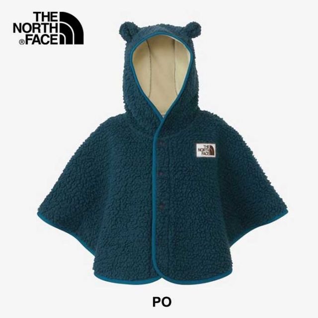 ザ・ノース・フェイス ポンチョ ベビー 赤ちゃん THE NORTH FACE NAB72402 B CUDDLE F PONCHO カドルフリースポンチョ フリース もこもこ 耳付きフード付き 防寒 軽量 保温 秋冬 キッズアウター 新生児 プレゼント ギフト  (240917)