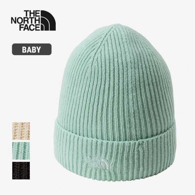 ザ・ノース・フェイス ニット キャップ ビーニー ベビー スモールロゴビーニー THE NORTH FACE NNB42300 B S-LOGO BEANIE 刺繍 日本製 赤ちゃん ギフト プレゼント 秋冬 ペールグリーン ブラック グラベル メール便 (240926) 子供