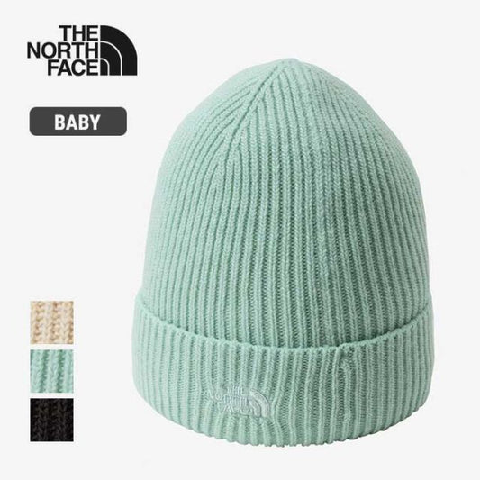 ザ・ノース・フェイス ニット キャップ ビーニー ベビー スモールロゴビーニー THE NORTH FACE NNB42300 B S-LOGO BEANIE 刺繍 日本製 赤ちゃん ギフト プレゼント 秋冬 ペールグリーン ブラック グラベル メール便 (240926) 子供